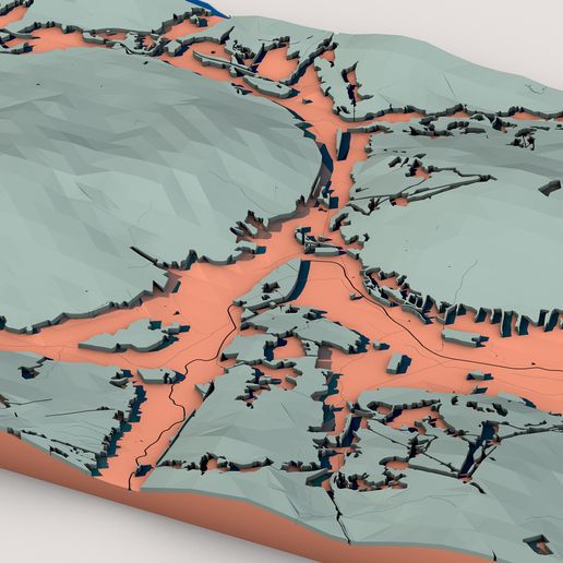 Low-Poly-Landscape0001.jpg Low-Poly Island Archipelago Terrain - Stylized 3D Landscape Map