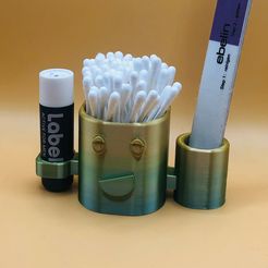 image_50384385-11.jpg STL-Datei Happy Buddy Niedlicher Schreibtisch/Badezimmer-Organizer・3D-druckbares Modell zum Herunterladen