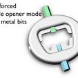 Reinforced .\ Bottle opener mode\, with metal bits Pocket Multi-Tool