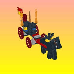 New-Model-01.png Fichier OBJ NotLego Lego Carriage Model 9824・Objet pour imprimante 3D à télécharger