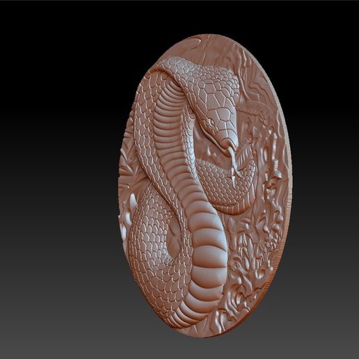 snakecircular3.jpg STL-Datei snake pendant model of bas-relief kostenlos herunterladen • Objekt zum 3D-Drucken, stlfilesfree