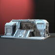 scifi-building1.png Industrial Sector – Large Facility Module Sci-Fi Terrain Tabletop (28–32mm)