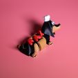 Articulated-Dachshund-Duo---Cute-3D-Printed-Toy-Keychain_8.jpg 🌭Articulated Dachshund Duo – Cute 3D Printed Toy & Keychain (Hot Dog Costume Bonus)