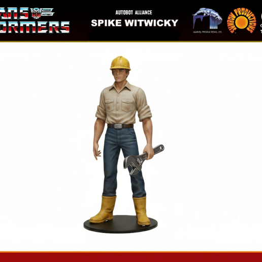 🤖 Transformers G1 Spike Witwicky V4・Archivo STL para Impresión 3D・Cults
