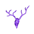 vintage-deer-skull-1.stl Cráneo de ciervo