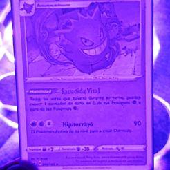 Gengar Pokemon carte lithophane lithophane litofania anglais