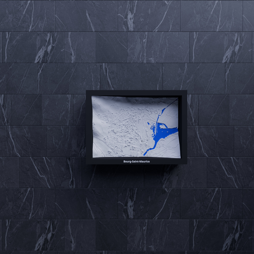 Bourg-Saint-Maurice, France - 3D Miniature