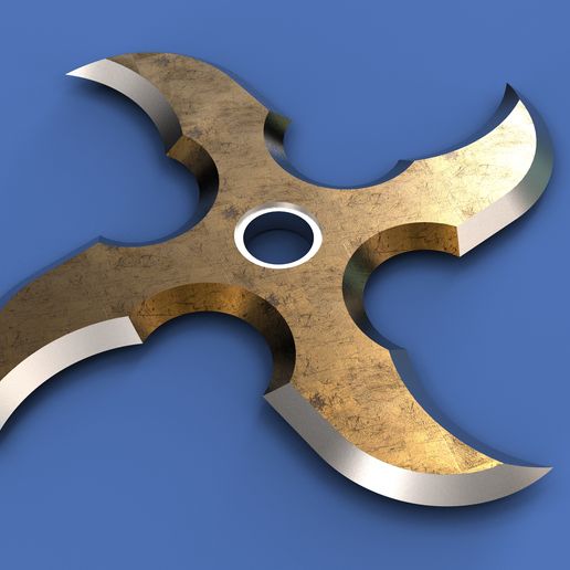 🥷 Ninja Shuriken・ STL File for ・Cults