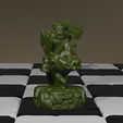 render_orcKnight.png Fantasy chess pieces human vs orcs