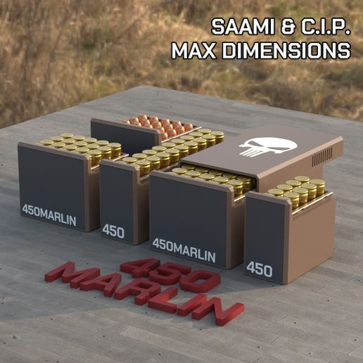 BBOX AMMO BOX .450 Marlin AMMUNITION STORAGE 10/20/25/50 ROUNDS CRATE ORGANIZER 450 Marlin
