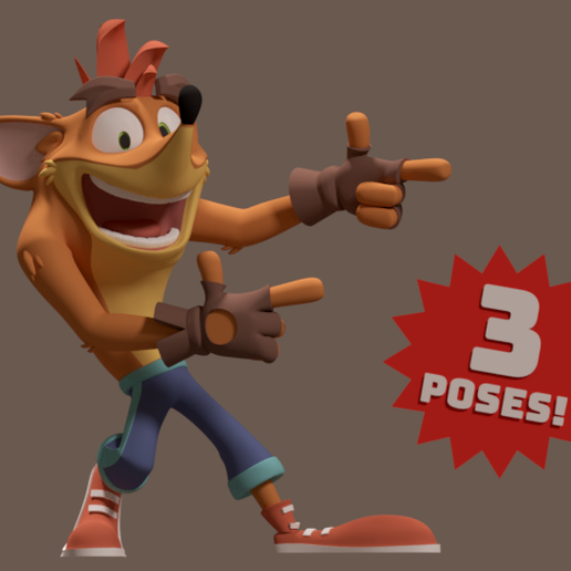 FIGURE CRASH BANDICOOT -NEW- 3D model