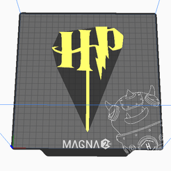 HP.png STL-Datei TOPPERS KUCHEN HP HARRY POTTER・Modell für 3D-Drucker zum Herunterladen, yaniherrero