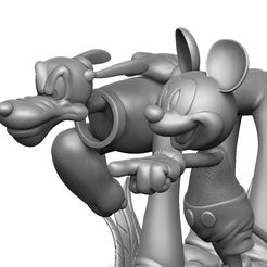 21.jpg Файл STL Плуто и Микки Маус. 3d печатный STL.・Шаблон для 3D-печати для загрузки