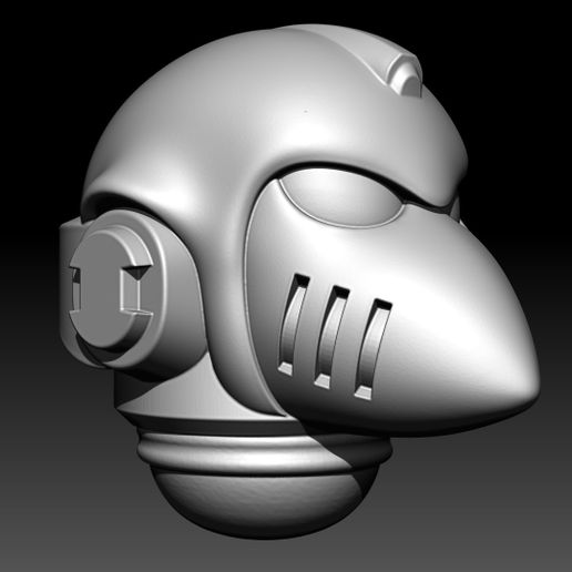 space knight beak helmet 3D model