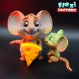 flexi-factory_mouse_5.jpg Flexi Factory Mouse & Cheese with 3MF Included!