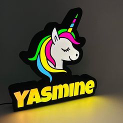 35EFAC0B-A4DF-4A19-B96C-F3B3ACCBEF36.jpg Fichier STL Lampe à led licorne Yasmine・Plan pour imprimante 3D à télécharger