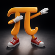 1.png Pi Day Cute Pi Symbol Character – Fun Math Decor – 3D Printed Pi Figurine – Nerdy Gift for Math Lovers