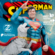 Capa-Gumroad.png SUPERMAN & KRYPTO FULL STATUE + BUST 3D PRINT