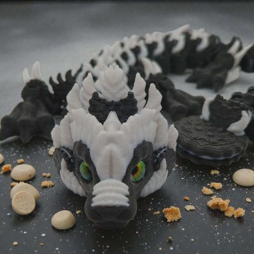 Glass Eye Cookies and Cream Dragon