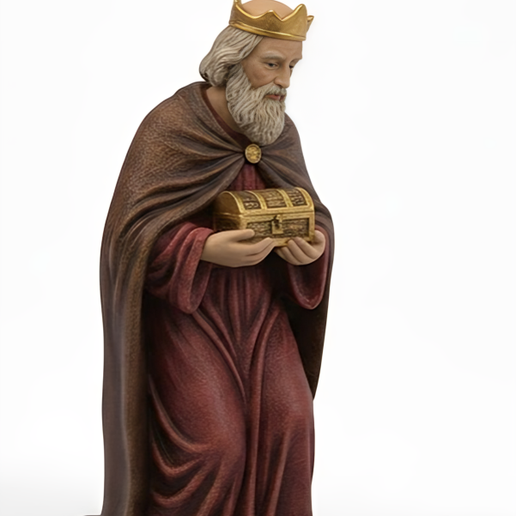 Three Wise Men 3D Models – Nativity Scene Figurines – Christmas Manger Statue STL Set