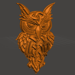2019-08-16_00-55-19.png Fichier STL gratuit chouette celtique・Design imprimable en 3D à télécharger