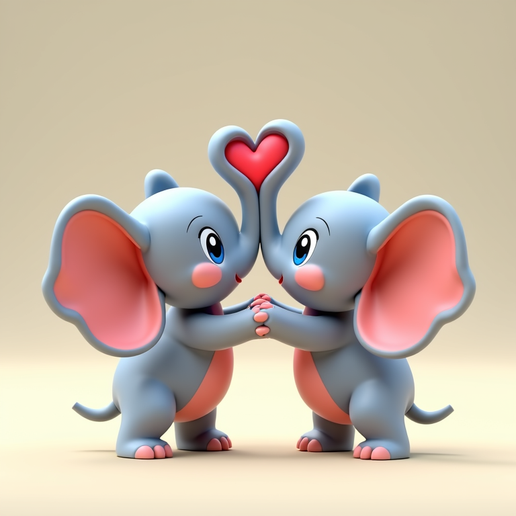 Elephantine Heart Valentine’s Special 3D model