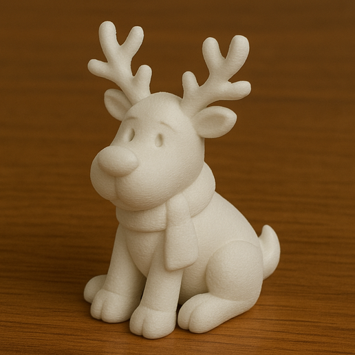 Reindeer Waiting for Santa 3D model