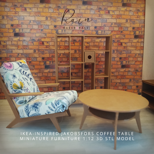 ☕ IKEA INSPIRED JAKOBSFORS Coffee Table, Miniature Coffee Table