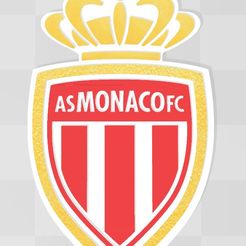 ASMONACOFc Descargar archivo STL Logotipo del equipo de fútbol AS Monaco FC Ligue 1 • Plan para la impresión en 3D, Helegias