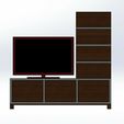 1.jpg 1.6 SCALE TV UNIT + 40'' TV (WITH FRAME9 FOR BARBIE HOUSE / DOLLHOUSE