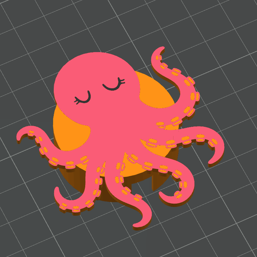 Badge Reel- Octopus