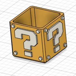 Capturee.jpg Télécharger fichier STL Question Mario box pot • Objet pour impression 3D, Orlando_Design
