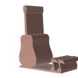Guitar_PS_Solid_Bundle_08.png Guitar Shape Phone Stand Hollow and Solid Bundle - Instant Download, No Supports Needed