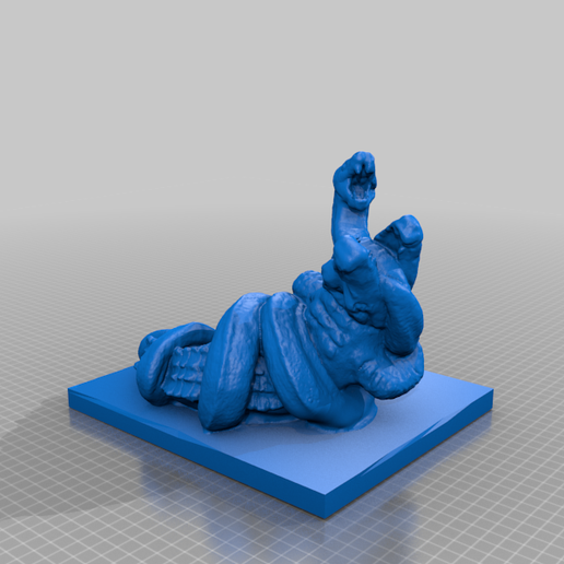 Free 3D file ALligator vs Python sculpture 🐊 ・3D printable model to ...