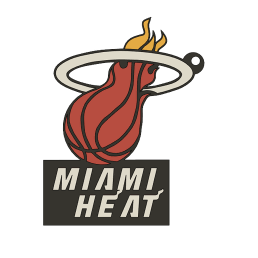 NBA Miami Heat KeyChain 3D model