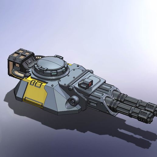 🦏 Double Minigun Turret 