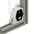 2020-11-14_09_57_04-Autodesk_Fusion_360_Education_License.png Hypercube Evolution (HEVO) - AC fuse switch corner mount for 3030 profile extrusion