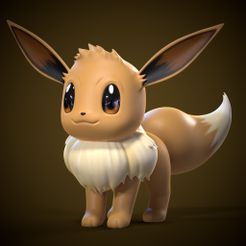 eevee.jpg Fichier STL gratuit Pokemon Eevee・Modèle pour imprimante 3D à télécharger