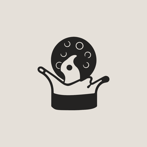 Minimalist Cookie & Milk Splash Wall Art