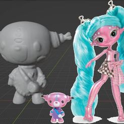 image.jpg STL file Novi Stars Mae Tallick pet replacement - 8-Bit・3D printable model to download