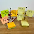 Valentine-and-Original-Post-it-Note-Holders-for-Cults.jpg Post-it Note Holder, Week Planner - Desktop or Wall Mounted