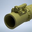 Gun_Abrams_7.jpg M256 120mm Smoothbore Gun Barrel for M1A1/M1A2 Abrams in 1/16 Scale 3D Print Model (Pre-Supported)