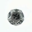 white-9.jpg Zodiac Dice / Dodecahedron