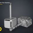 Thor-Mjolnir_NEW-render-scene-mesh-1.jpg 3D-Datei Mjolnir-Hammer (Liebe und Donner)・3D-druckbares Design zum Herunterladen, 3D-mon