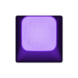 Taste_Obere_Reihe_INSTDEL.stl Commodore C64 keys/keycaps with labeling complete version 2