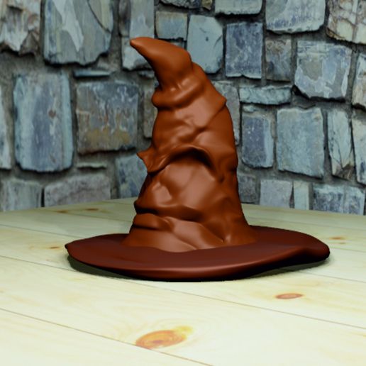 Harry Potter Sorting Hat - Worn Fabric Style 3D Model