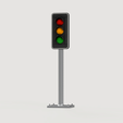 Traffic-Light-STL-2.png Diorama - Traffic Light / Stop Light (STL FILES)