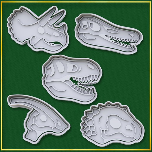 Dinosaur Fossils Cookie Cutter Kit
