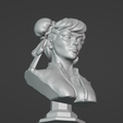 ChunLi3.png Chunli Street Fighter Bust 3D print model