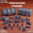 MMF_Accessories.jpg Terrain accessories for wargame - Grimdark Industrial
